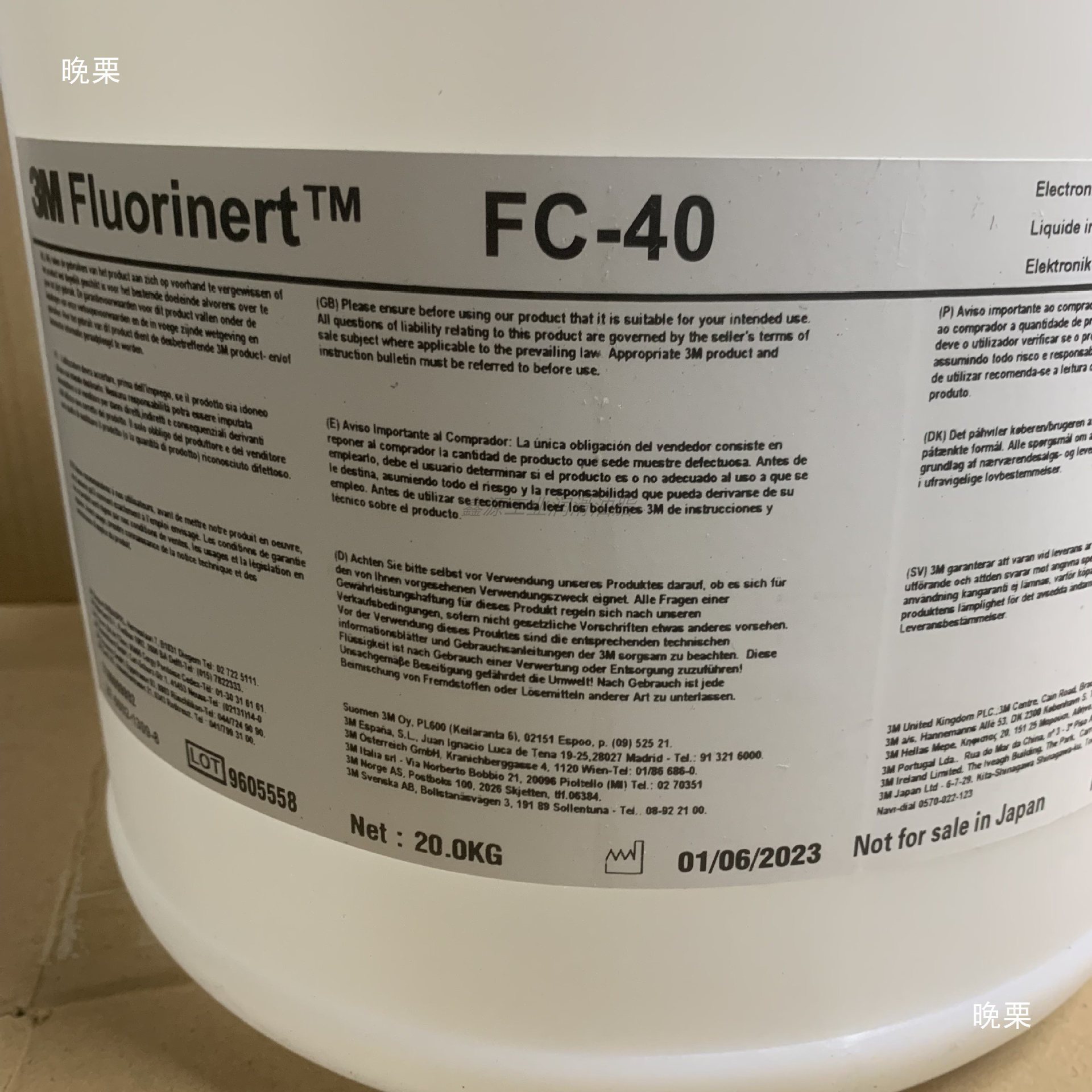 American Fluorinert Fc-3283 Digital Fluorine Liquid Fc-40 Semiconductor Coolant Leak Detection Liquid