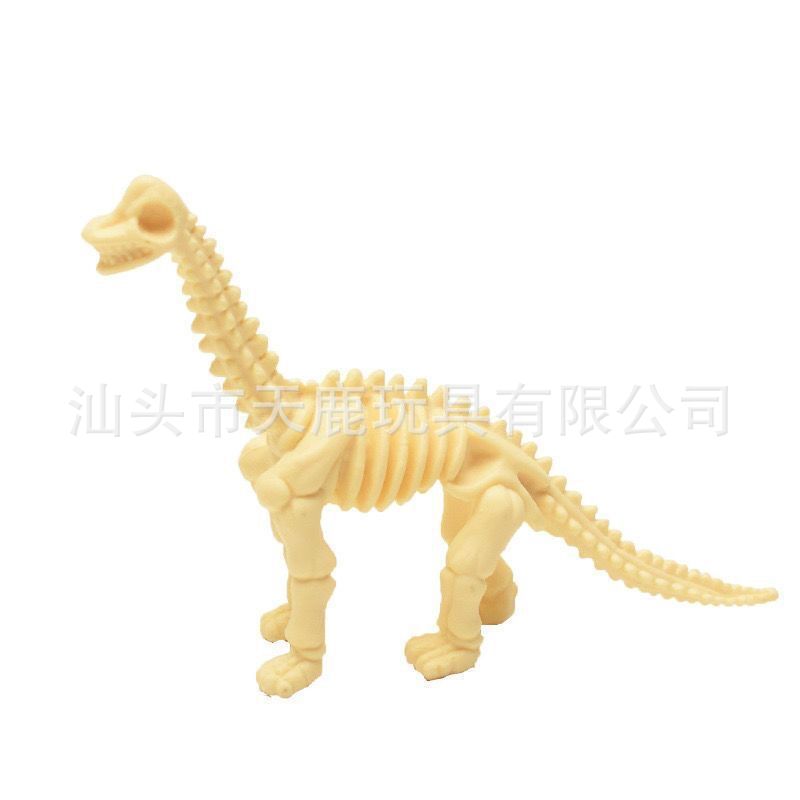Children's Development Intelligence toy dinosaur model simulation small dinosaur skeleton 12 models archaeological excavation skeleton