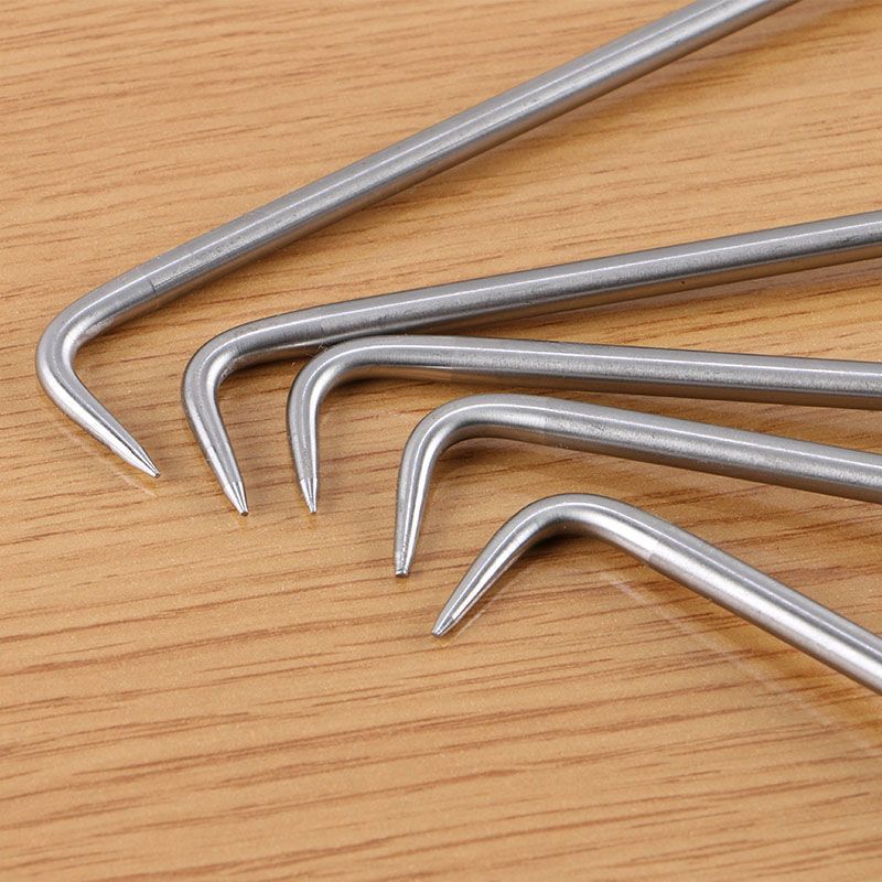 Rebar Tying Hook, Wire Hook, Plastic Handle, Stainless Steel Tied with Extended Wire