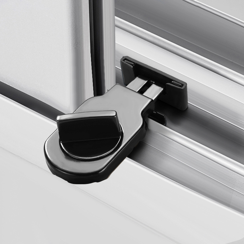 8E7Q Window Limiter Lock for Opening and Closing Windows, Sliding Window Childproof Anti-Theft No-Drill Screen Door Lock Protective Sliding Door Fixer