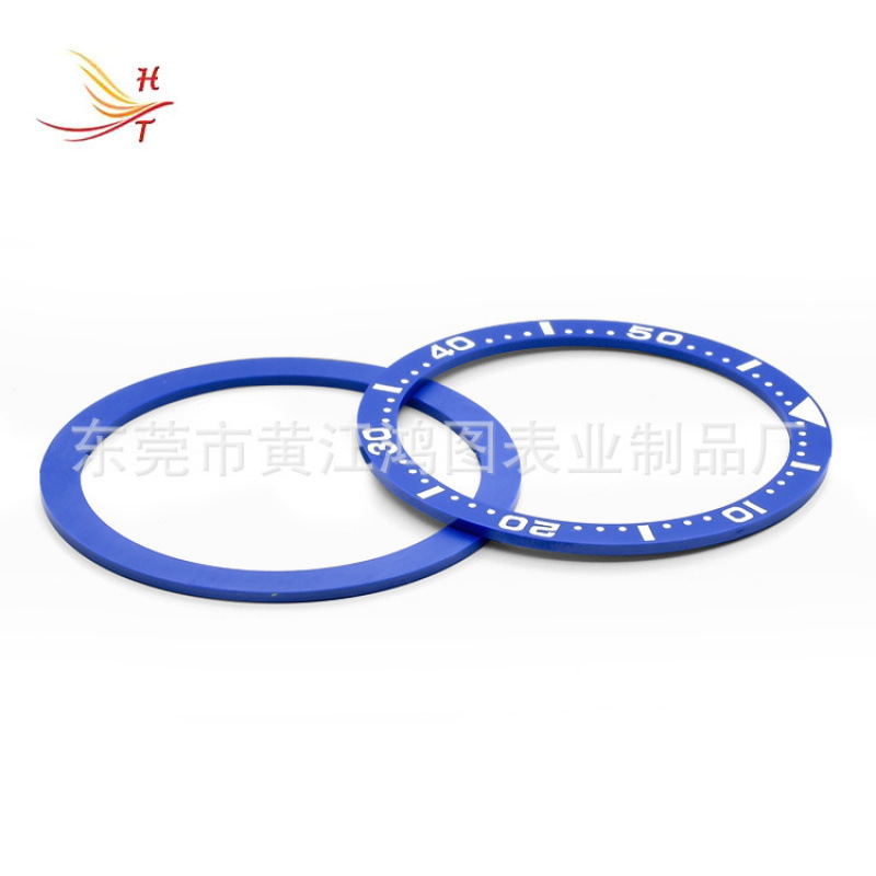 Factory Direct Supply Bezel Haimed Watch Accessories Bezel Ceramic Flat Bottom Second Scale Ring 39.8*31.7