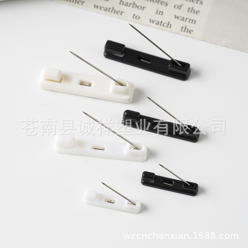 Factory Wholesale Plastic Pins, Work Number Plate, Badge Pins, DIY Accessories, Safety Pins, Two-Color Board Pins in Stock