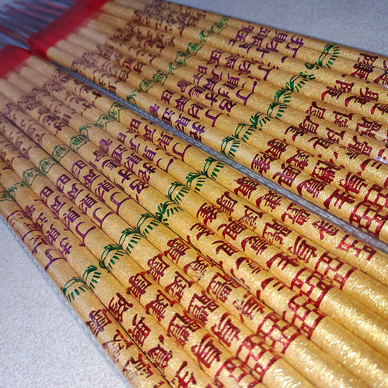Factory wholesale Buddha incense 18 Pack 33-60cm temple for incense hot gold incense God of wealth incense peace incense