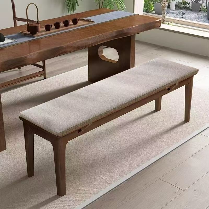 All Solid Wood Benches for Home Living Rooms, Dining Table Benches, Shoe Changing Benches, Modern Simple Bedroom Bed End Sofa Tea Table Benches