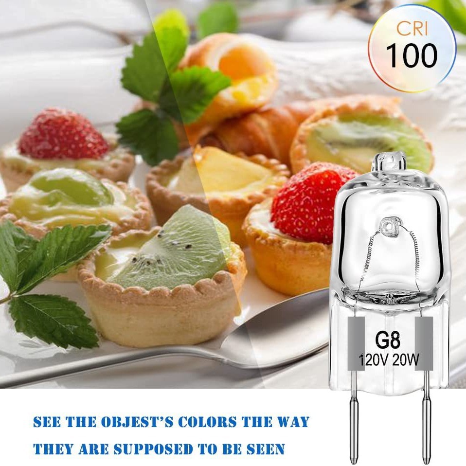 G8 110V120V130V20W35W50W Halogen Tungsten Bulb Spotlight Bulb Double-Pin Short Tube Halogen Lamp