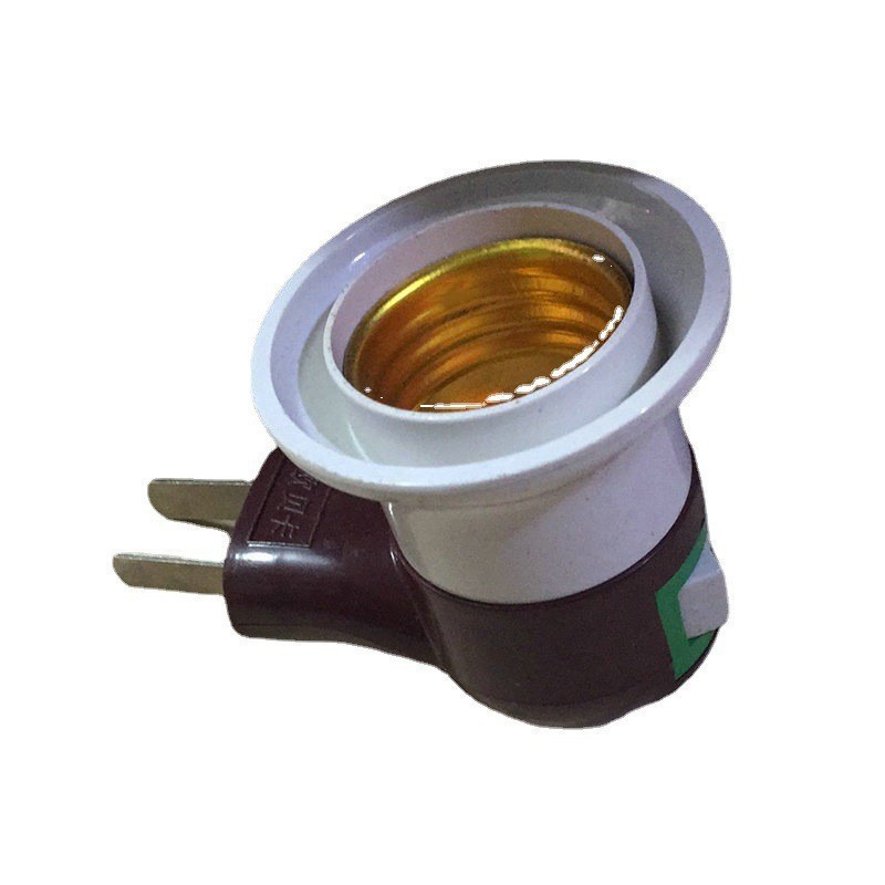 Pipe Light Socket Wall-Mounted Energy-Saving Light Bulb Manufacturer Switch Supply Mobile E27 Lamp Holder Tiltable Wholesale