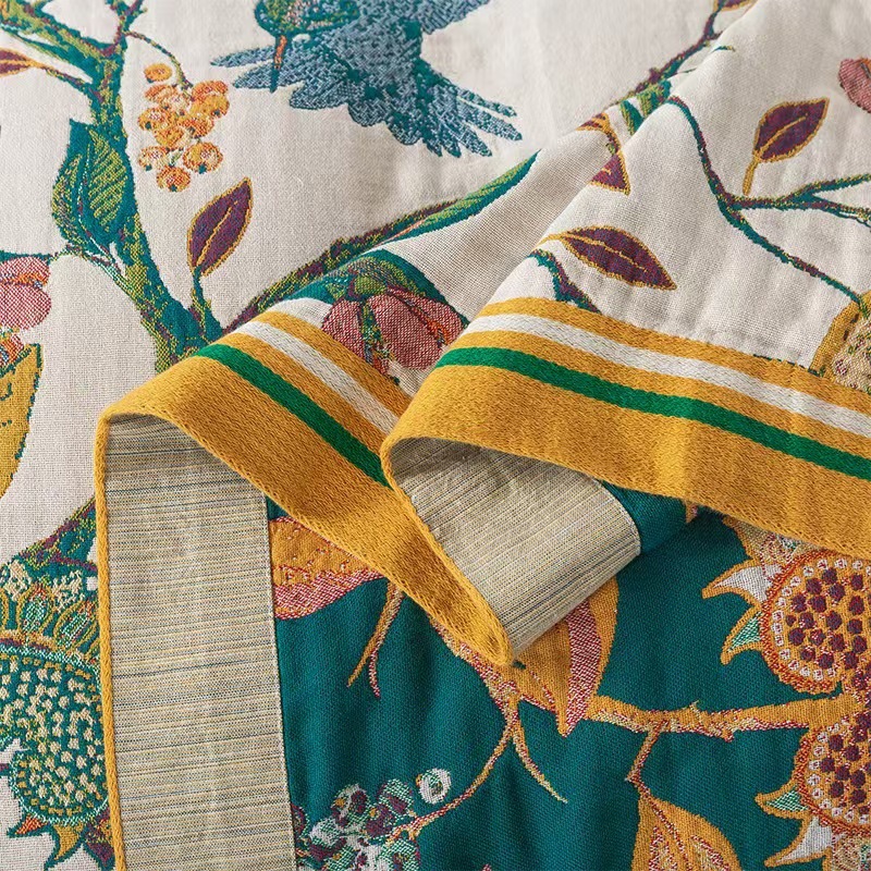 Thickened Pure Cotton Gauze Towel Quilt Household Bedding Bed Sheets Gauze Blanket Adult Couple Multifunctional Gauze Blanket