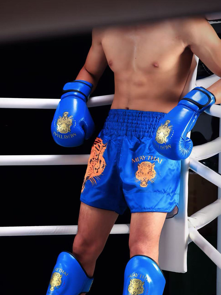 mma fighting shorts tiger head muay thai pants wushu sanda fighting light and breathable boxing gym can be marked