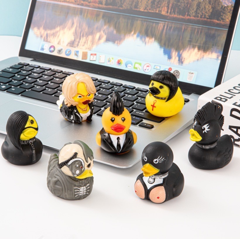 Кросс-Бордер Креативная готическая сатанинская утка Панк утка Механическая утка смерти Мисс Валентина Забавный подарок утка