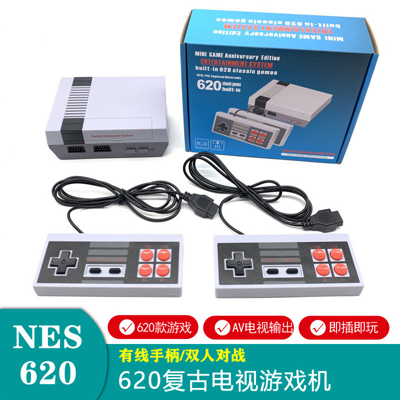 Кросс-граница Кабель NES620 Игровая Машина Классическая Ностальгическая Двойная Игра Ретро Домашний ТВ Экран FC Красно-белая Машина