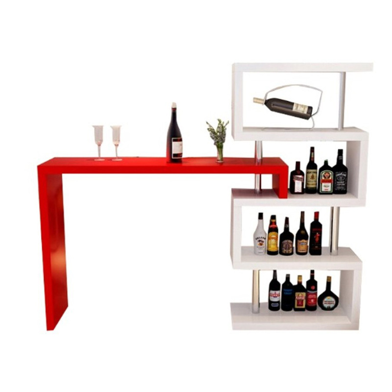 Home Bar Table Storage Rack Balcony Wall Narrow Table Living Room Simple Long Table Milk Tea Shop Bar High Table and Chairs