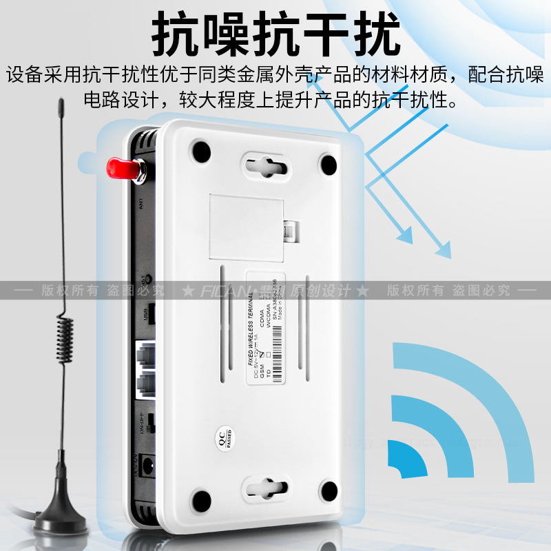 4g Wireless to Wired Phone Elevator Dial-Up Security Alarm Gateway Mobile Phone Card to Landline to Wired Fixed Line
