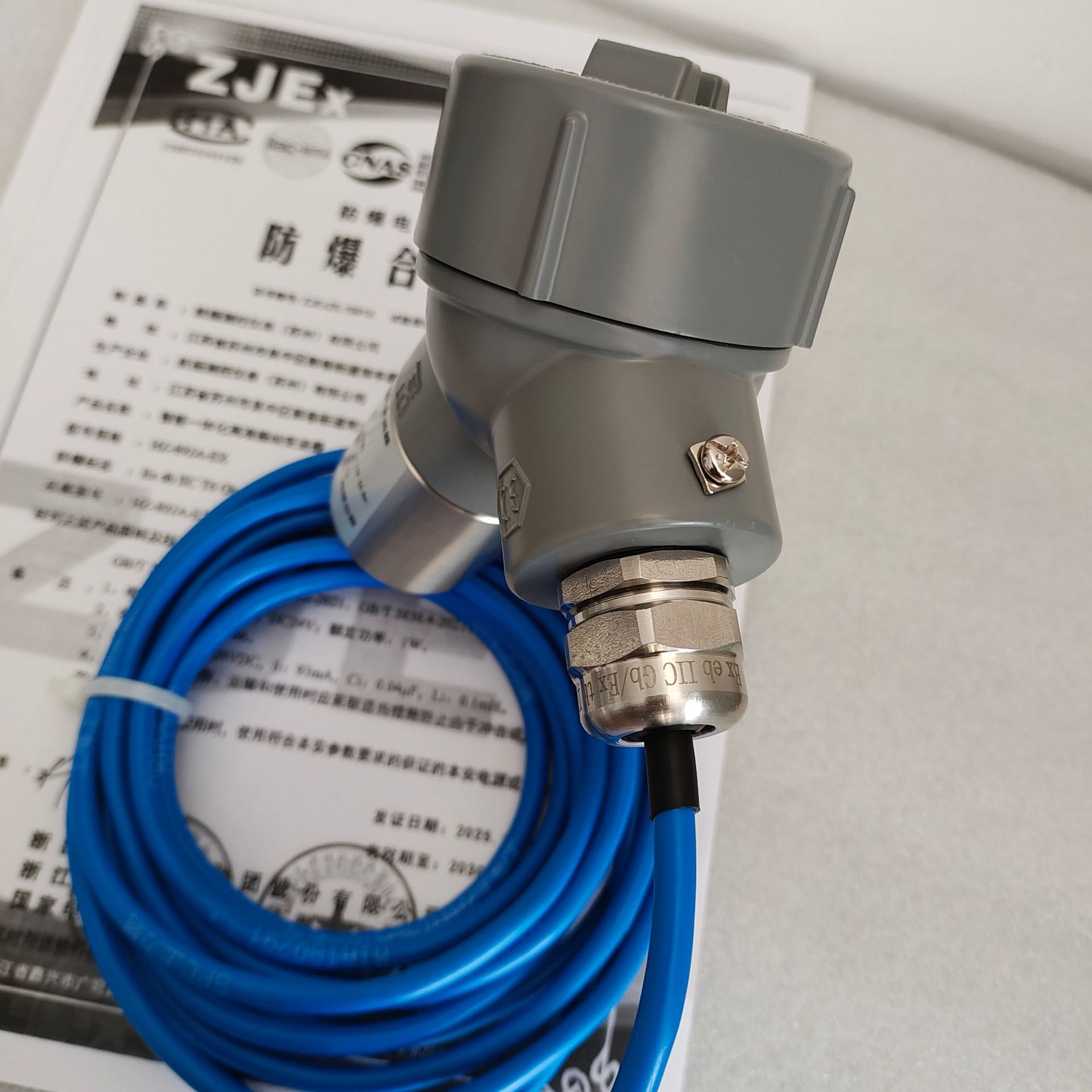 Explosion-Proof Vibration Transmitter Hz-892A-Ex with Ex Ia Iic T6 Ga;Ex Tb Iiic T80 ℃