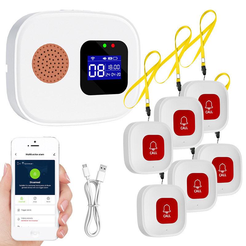 Wifi пейджер для пожилых, умная кнопка экстренного вызова, оборудование для помощи при падении