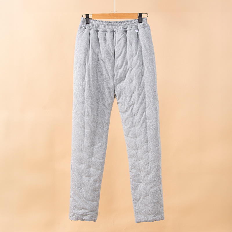 Men's Winter High-Waisted Warm Pure Handmade Cotton Thickened Warm Cotton Pants Home Pants