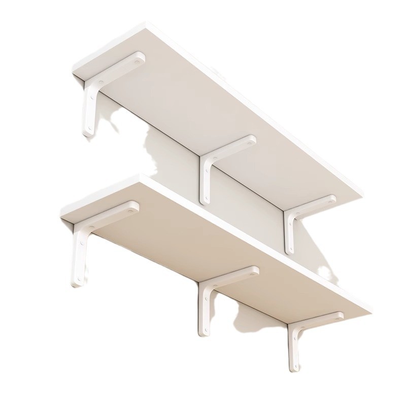 Wall Storage Rack Wall One-Word Board Wall Hanging Paint-Free Board Wall Hanging Bookshelf Wooden Partition Suspended Storage Board