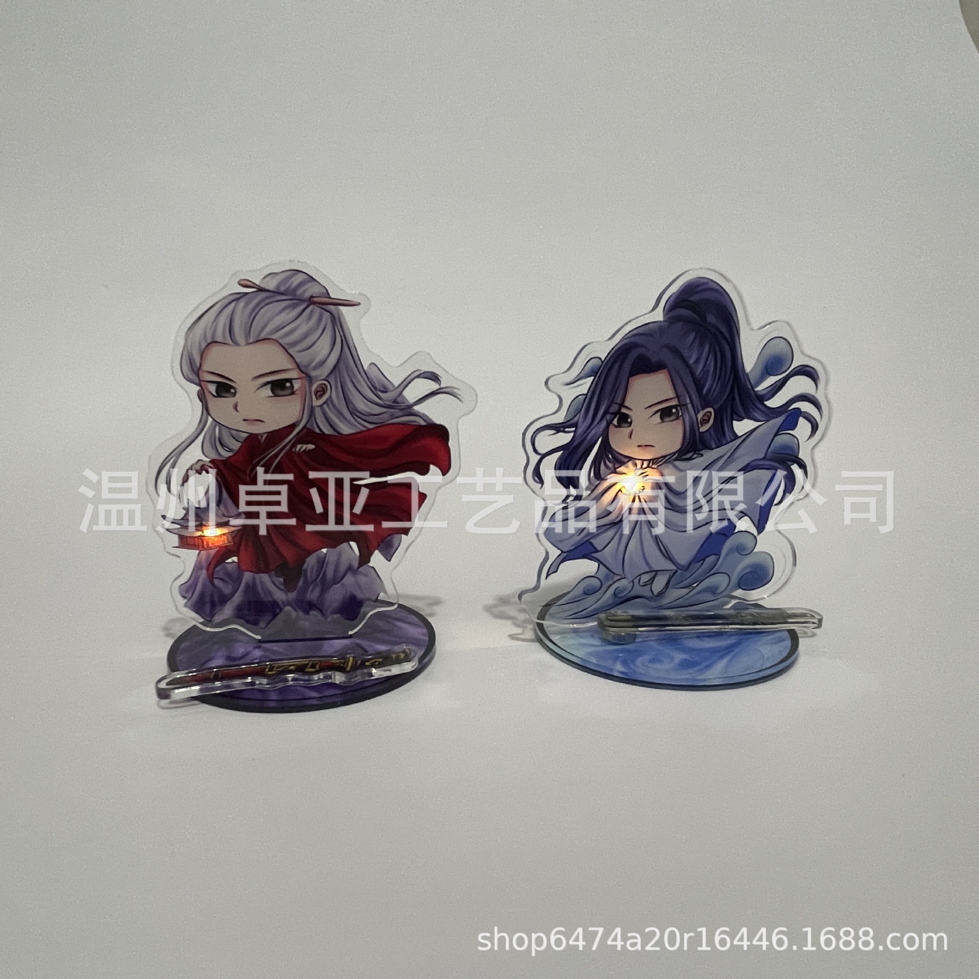 Magnetic Light Acrylic Stand Fridge Magnet Custom Cartoon Anime Two-Dimensional Peripheral Ornaments Custom-Made Factory Figurines