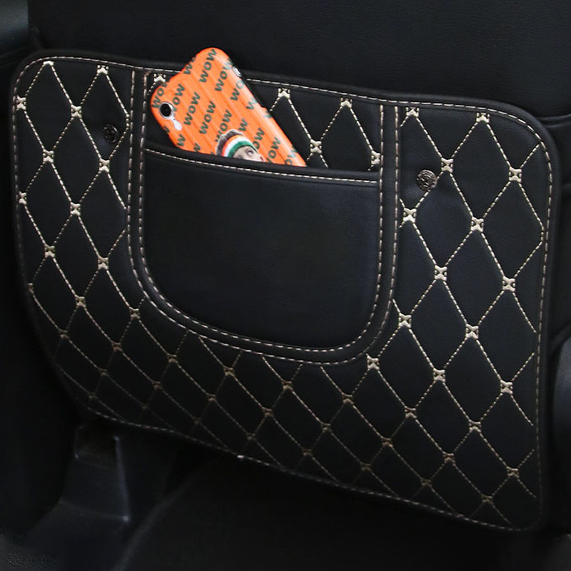 Cross-border supply of automotive interior supplies half-pack leather storage anti-dirty anti-wear pad rear seat back anti-kick pad