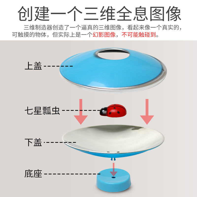 Three-dimensional illusion maker human visual illusion primary and secondary school science science science illusion box visual illusion