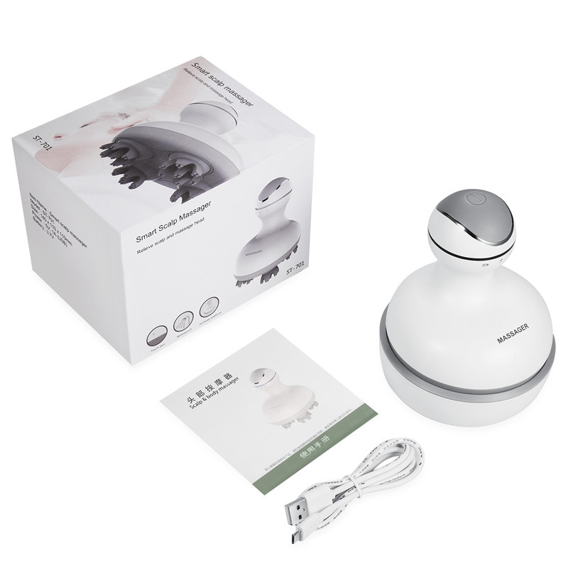Intelligent charging with vibration function electric scalp head massager mini portable head massage instrument