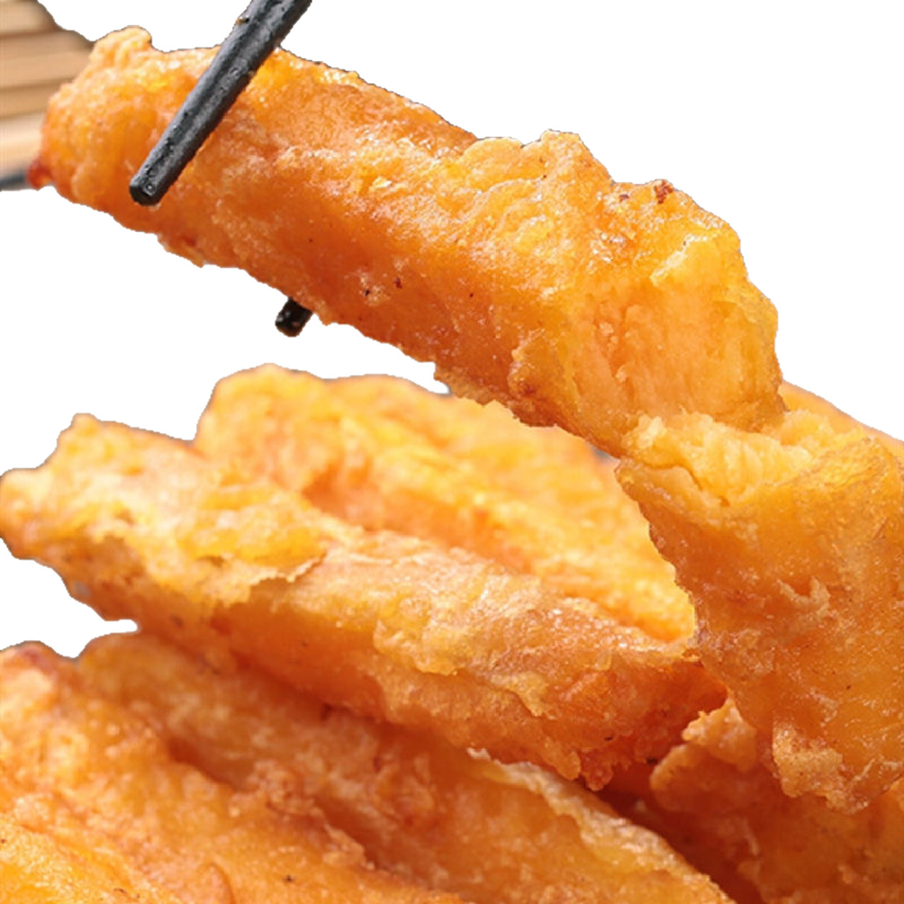 Jiuhang Golden Sweet Potato Strips 1kg Bagged Fried Commercial Wholesale Fried Goods Crispy Frozen Semi-Finished Fast Food Dishes