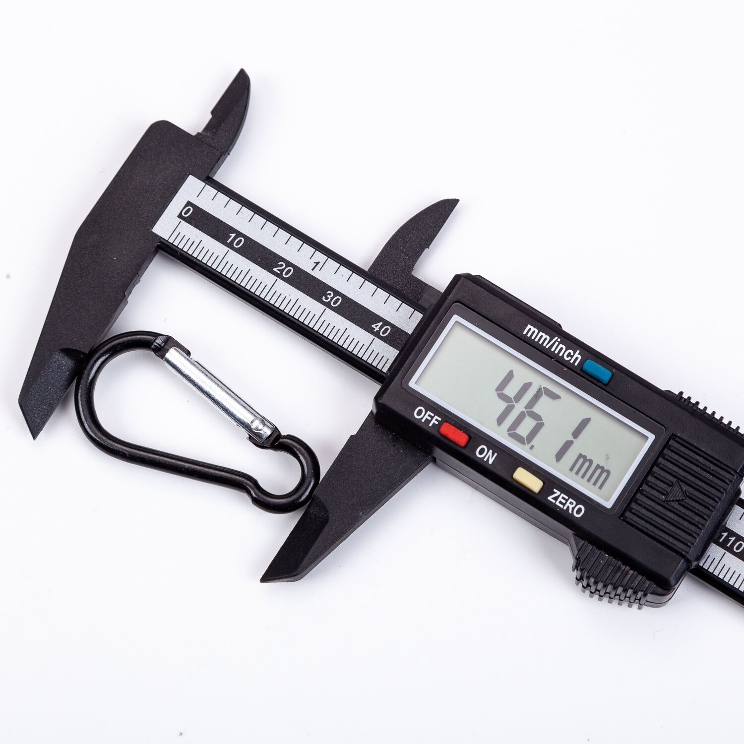 Wholesale No. 5 Gourd Shape Carabiner Spring Aluminum Alloy Backpack Gourd Climbing Hook Carabiner Aluminum Black