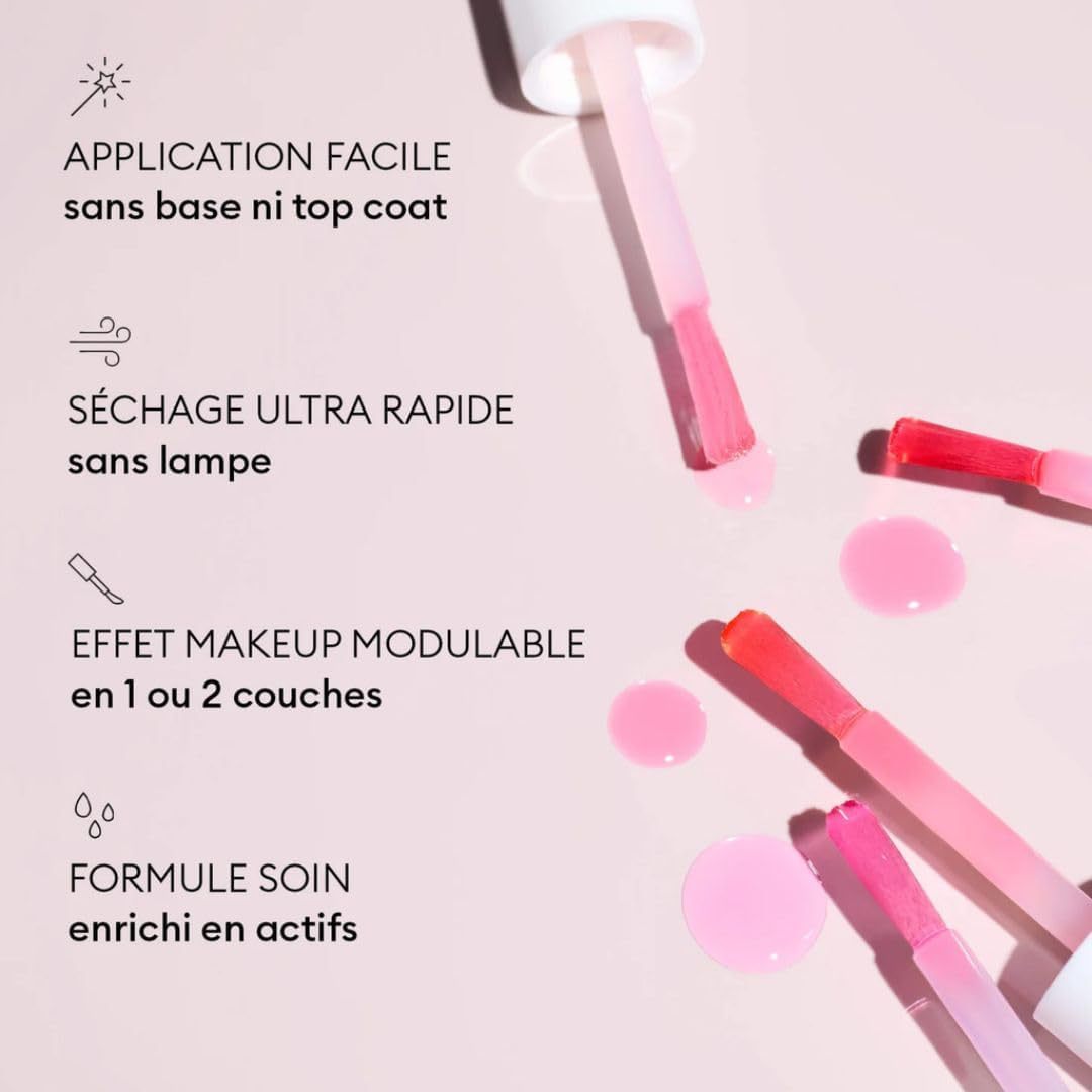 Cross-Border Amazon Popular Jelly Nail Polish Transparent Pink Water-Based Nail Source Manufacturer Direct Sales Wholesale Manicure