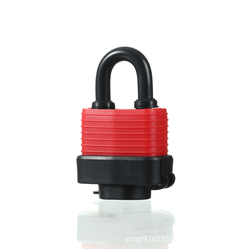 Spot Cross-border Waterproof Thousand-layer Lock Plastic Shell Copper Core Anti-rust and Rainproof Iron Padlock Lock Wholesale Manufacturer