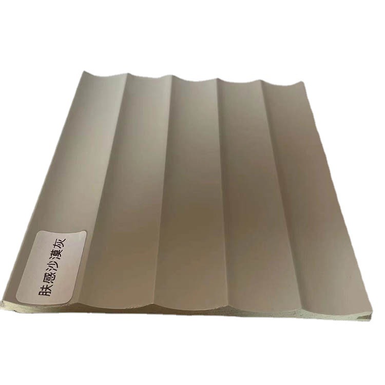 Панель из бамбукового волокна WPC Плинтус Молдинг Бамбуковая волокнистая волновая доска Оптовая стеновая панель