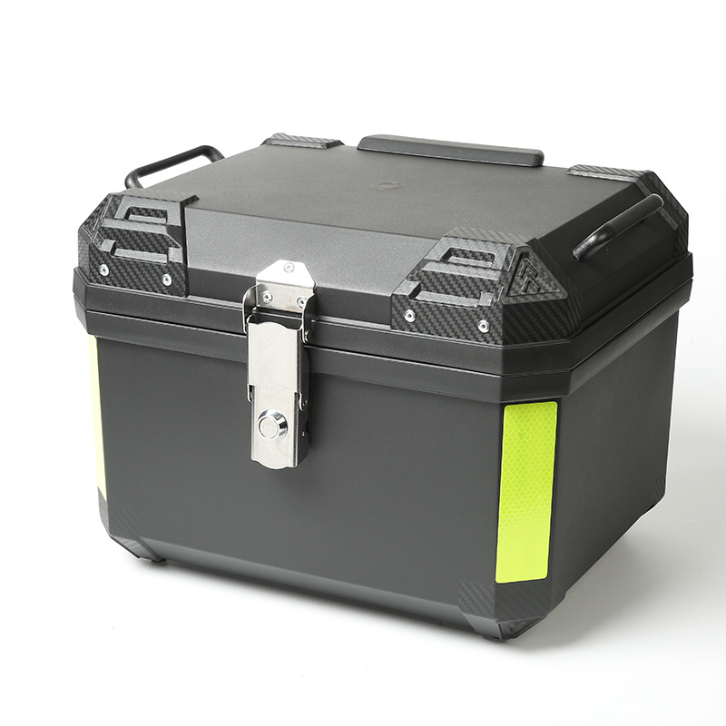 Cross-border 45L fourth-generation motorcycle tail box large-capacity universal electric vehicle trunk non-aluminum storage box