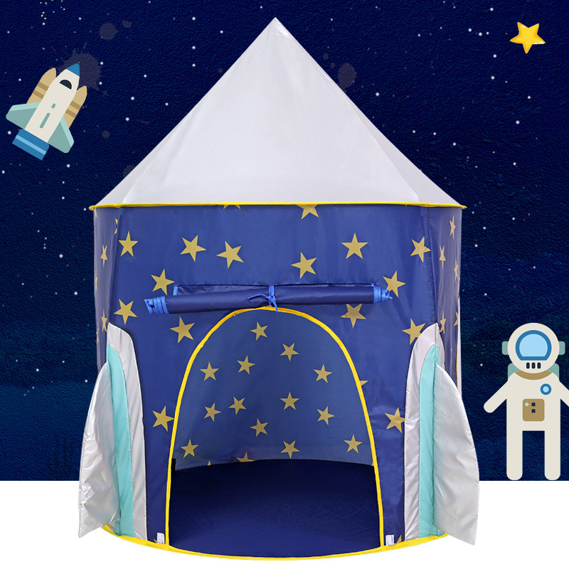 Детская палатка Игровой домик для малышей Внутренний юрт Принцессы Мальчики Звездное небо Ракетный замок