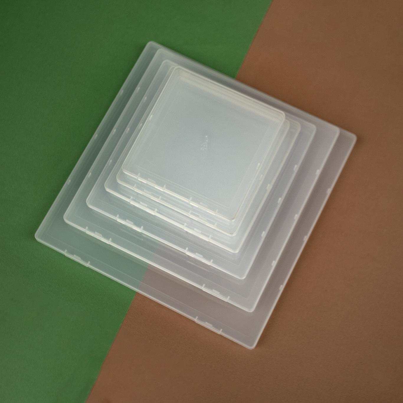 Foreign trade 1.8cm cross-border plastic packing box PP jewelry parts square box Amazon flat box transparent transparent rectangular