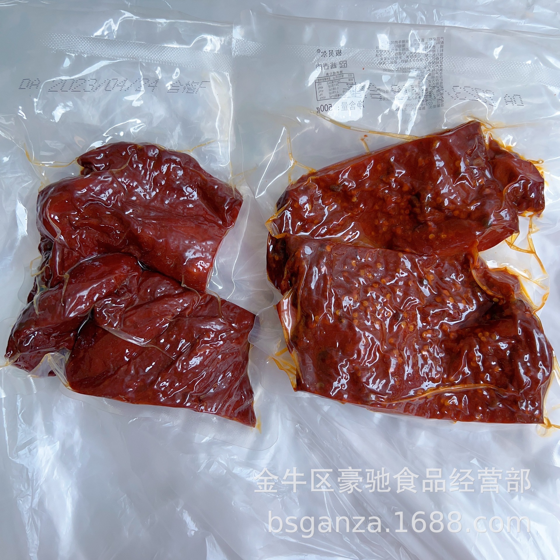 Pork Sauce-Flavored Meat Chunks, Vacuum-Cooked Sauce-Flavored Meat, New Arrivals Every Day, Good Dryness, Ready to Eat after Opening the Bag