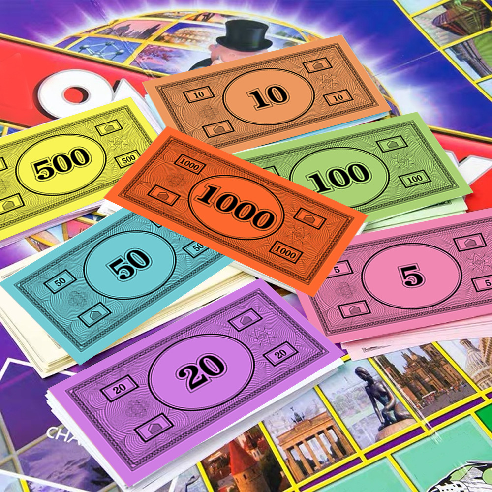 Cross-Border Exclusive Game Prop Banknotes 160Pcs with Various Amounts and Multiple Color Combinations