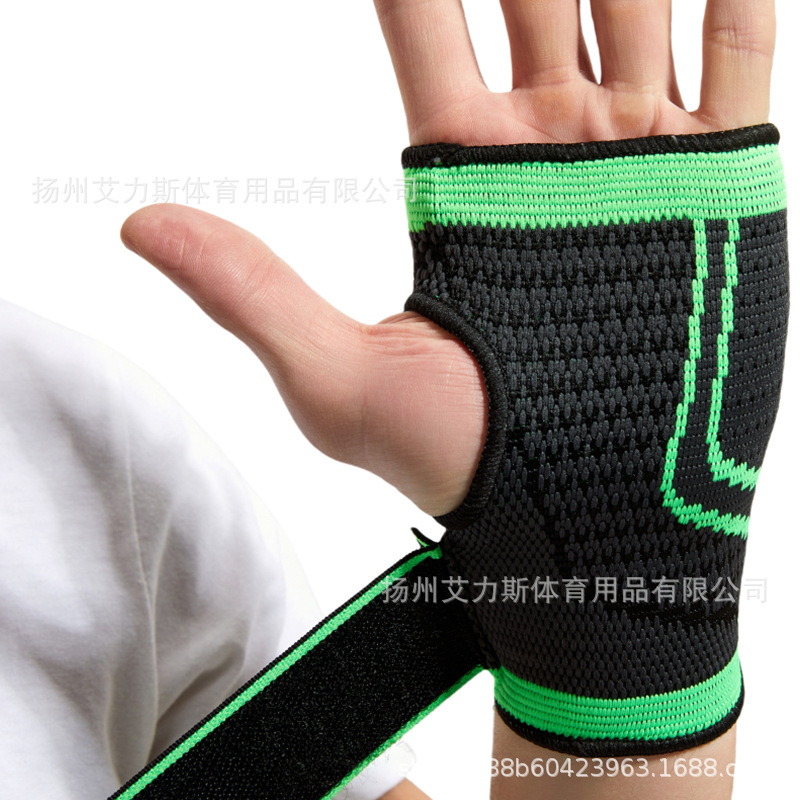 Factory direct knitted wrist weightlifting fitness basketball outdoor sports pressurized wrist protection anti-sprain cross-border in stock