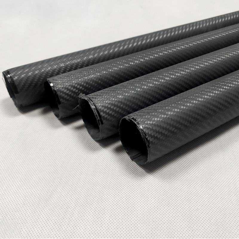 3K Carbon Fiber Rolled Tube Twill High-Strength Carbon Profile Hollow Tube for Model Aircraft and Drones Made of Full Carbon