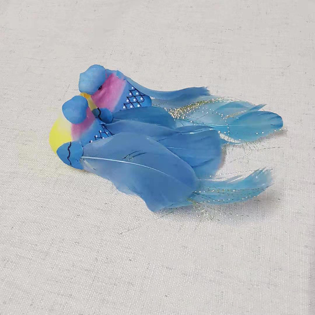 Simulation wedding Canary/couple bird/simulation feather bird/wedding plate wedding decoration