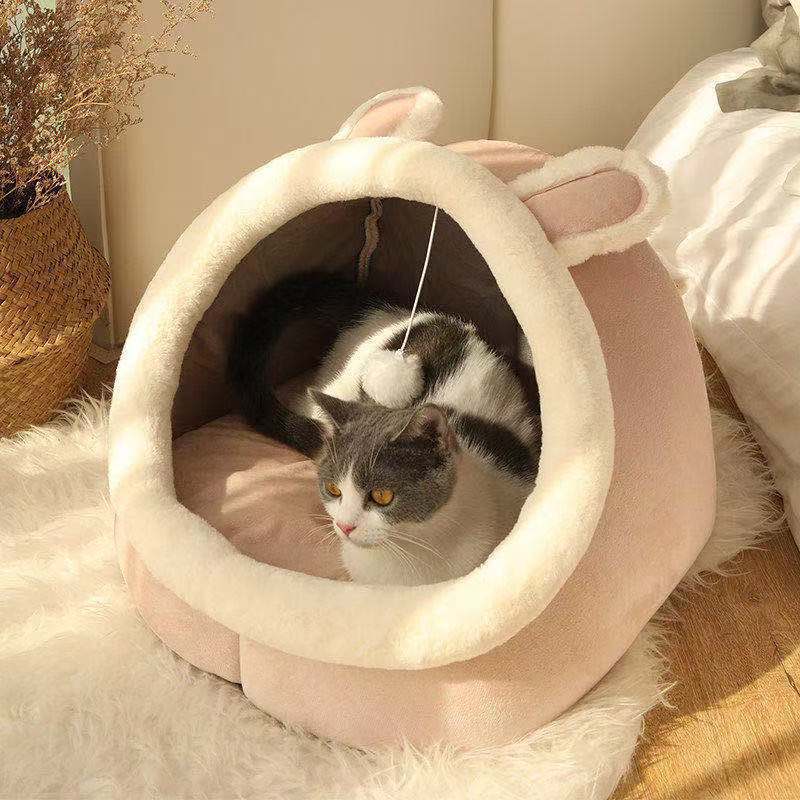 Four Seasons universal semi-closed package cute cat nest Internet celebrity cat nest dog Nest winter warm dog nest pet nest wholesale