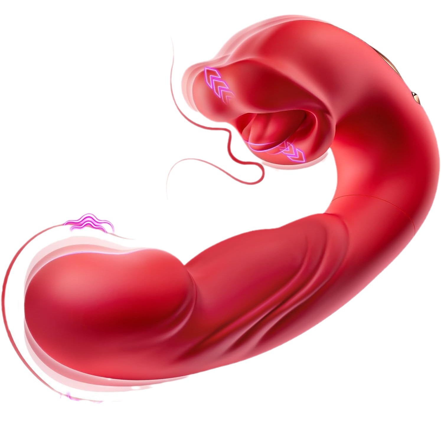 Cross-border new women's 7-frequency sucking G-spot masturbator three-in-one mouth slap tongue licking vibrator sex toys