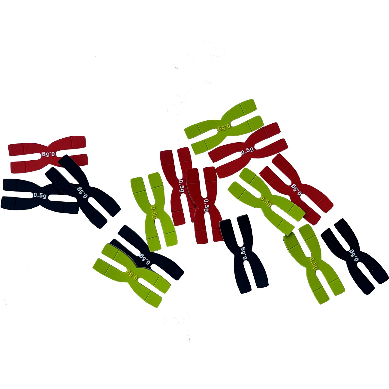 Кросс-граничный перьевой ракетка утяжелитель балансирующий элемент H-образный промышленный тип 0.5г силиконовая регулировка головы ракетки