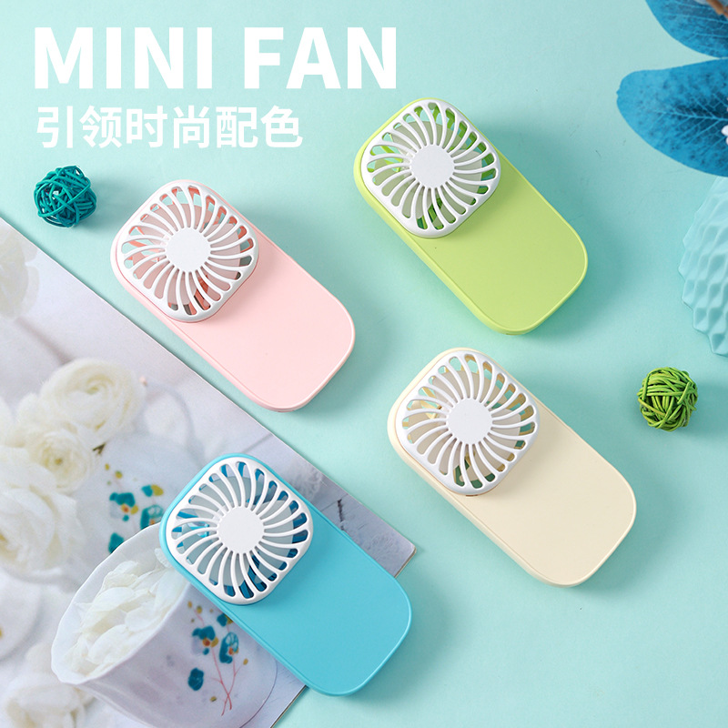 Новая аккумуляторная версия ручного мини вентилятора портативный офисный настольный карманный вентилятор кросс-бордерный подарок с логотипом