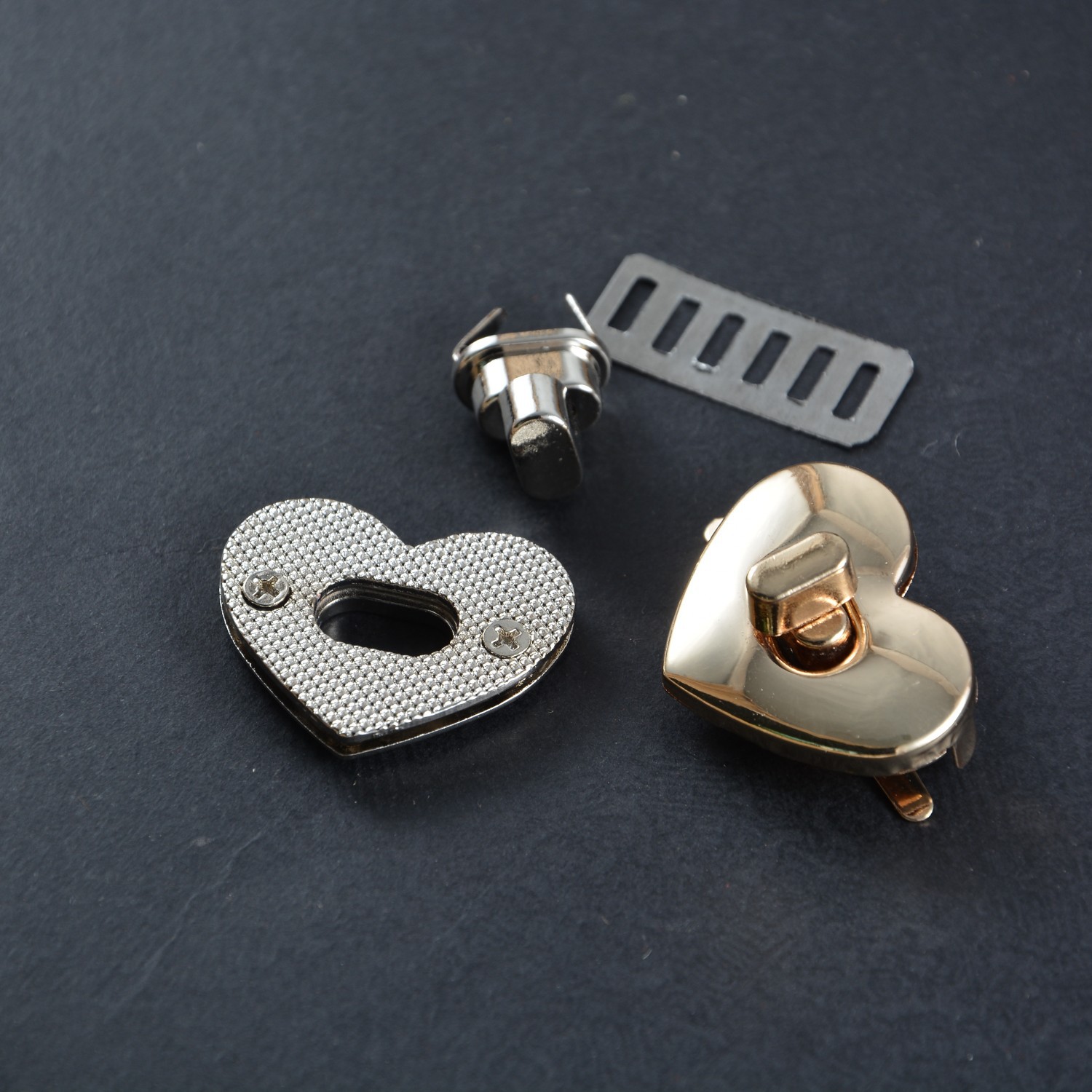 Customized Luggage Hardware Accessories Locks, High-End Bag Twist Locks, Metal Electroplated Packaging Box Turn Locks, Handbag Locks