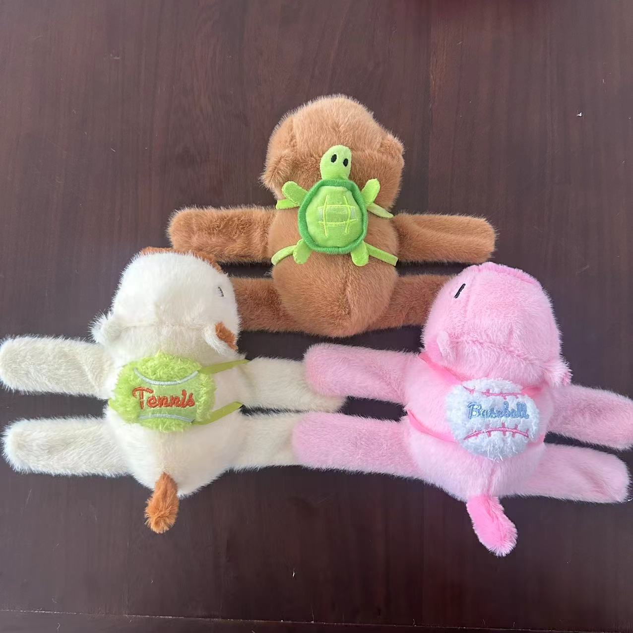 Internet Celebrity Capybara Snap Ring Rolled Hand Capibala Wagging Tail Bracelet Plush Toy Doll Machine Doll Gift