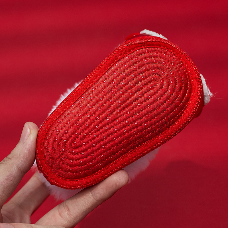 Tiger toe shoes baby one month old one hundred days old soft sole shoes baby dragon shoes embroidered cotton shoes autumn and winter HTX091