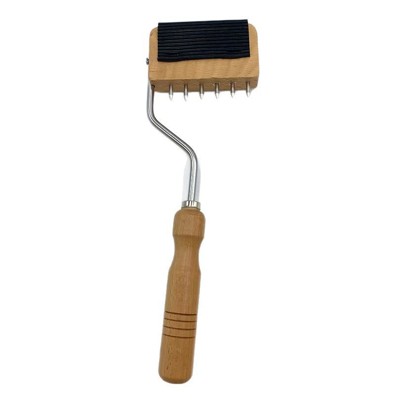 Ribbon carding machine accessories manufacturers wholesale ribbon finishing comb textile machine tool accessories solid wood handle ribbon comb