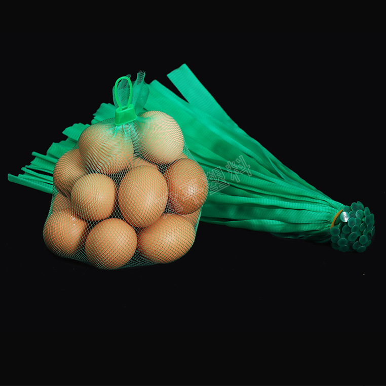 Manufacturer Wholesale Egg Packaging Plastic Mesh Bag Egg Mesh Bag Supermarket Special Pe Plastic Dense Eye Mesh Bag