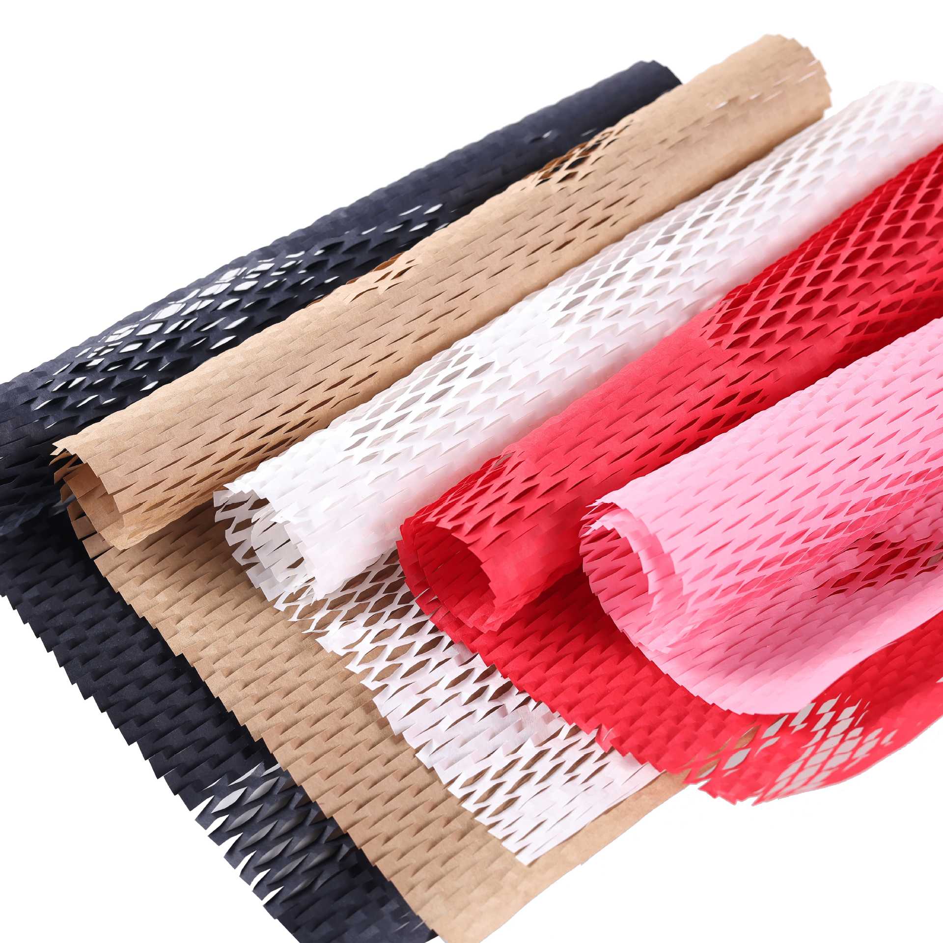 Flat Honeycomb Paper Shockproof Gift Packaging Kraft Paper Honeycomb Paper Express Delivery E-Commerce Logistics Cross-Border Cushioning Material Single Sheet