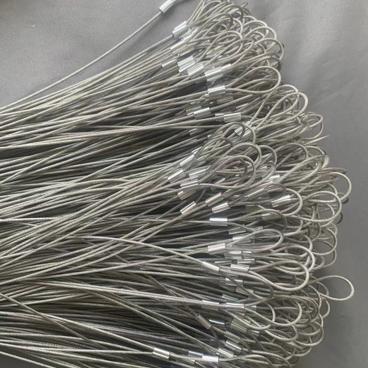 Factory Direct Sales Stainless Steel Wire Rope Galvanized Safety Rope Connector Double-Ended Buckle Lifting Rope Various Materials High Strength