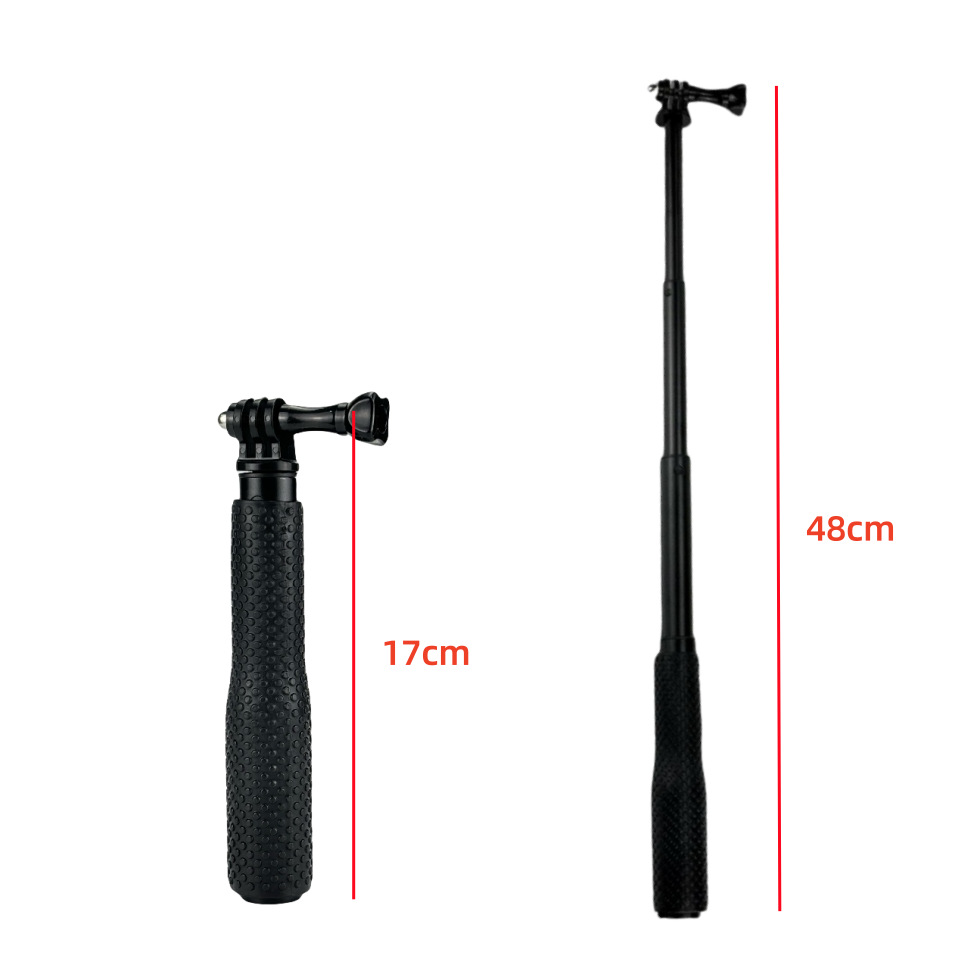 Action Camera Selfie Stick Gopro12/13 Handheld 19inch Suitable for Dji Insta360X3/X4 Extension Pole