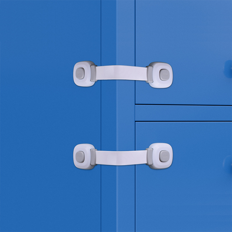 Multi-functional children's refrigerator safety lock cabinet drawer toilet lock cabinet door lock punch-free lock buckle cross-border hot sale